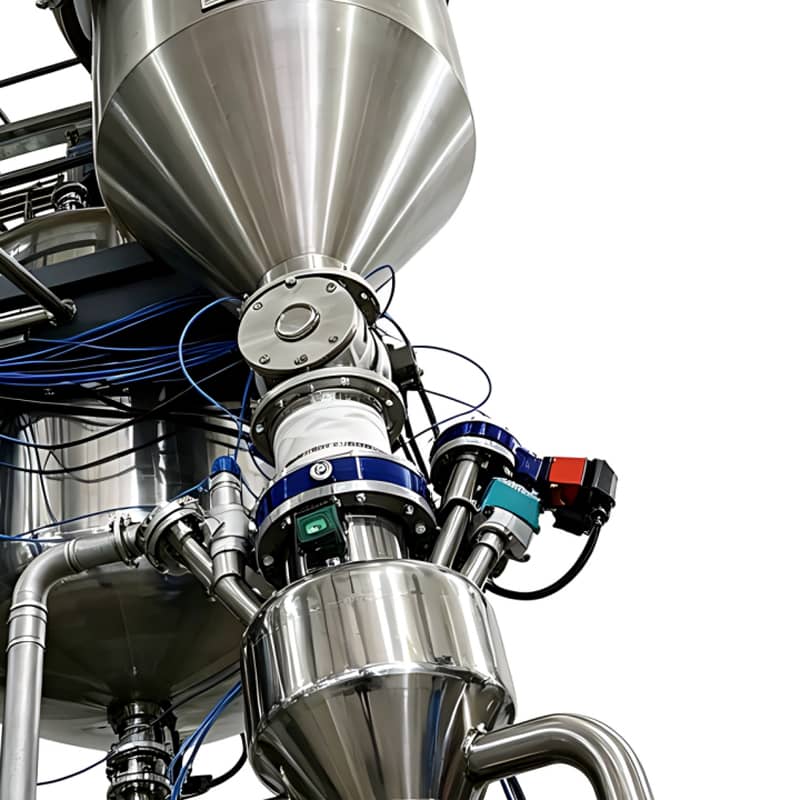 Dense-phase pneumatic conveying sender tank